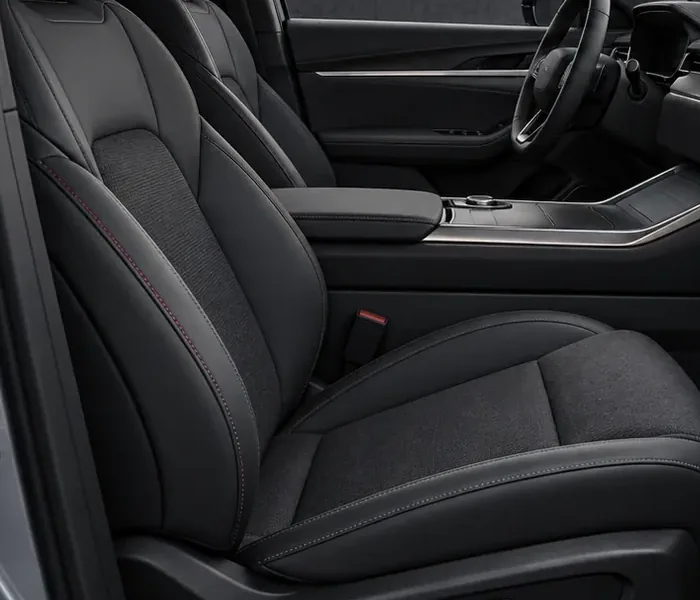 The front seats